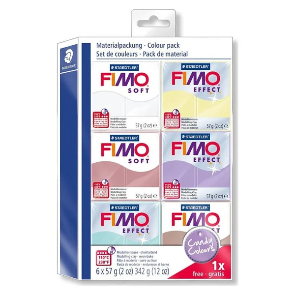 Staedtler Fimo Soft Polimer Candy Colours Kil Seti 6 Renk 57 Gr. - Görsel 2