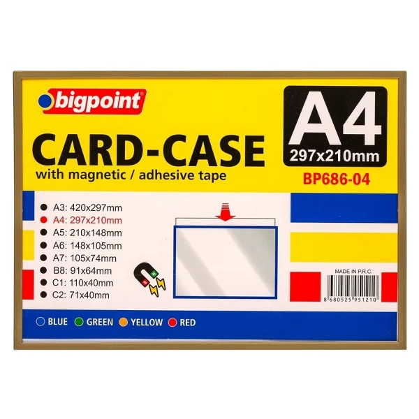 Bigpoint A4 Mıknatıslı(Magnetic) Afiş Muhafaza Kabı 5'li Poşet - Görsel 3