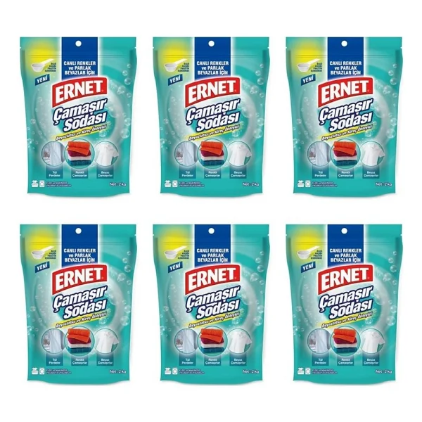 Ernet 2 Kg 6'lı Paket Çamaşır Sodası - Görsel 3