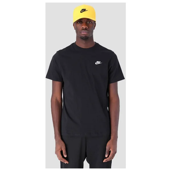 Nike Sportswear Club AR4997-013 Siyah Kısa Kollu Bisiklet Yaka Erkek Tişört - Görsel 9