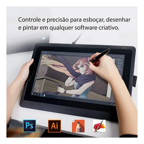 Wacom Cintiq 16 FHD 8192 Seviye 5080lpı Dtk1660k0b Grafik Tablet - Görsel 2