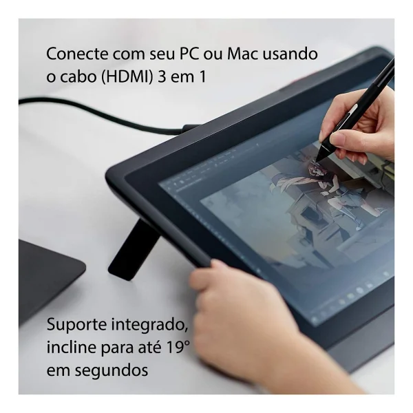 Wacom Cintiq 16 FHD 8192 Seviye 5080lpı Dtk1660k0b Grafik Tablet - Görsel 3