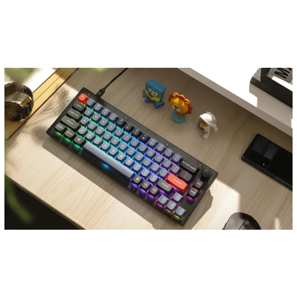 Keychron V2 QMK Brown Switch İngilizce Kablolu Mekanik Klavye - Görsel 4