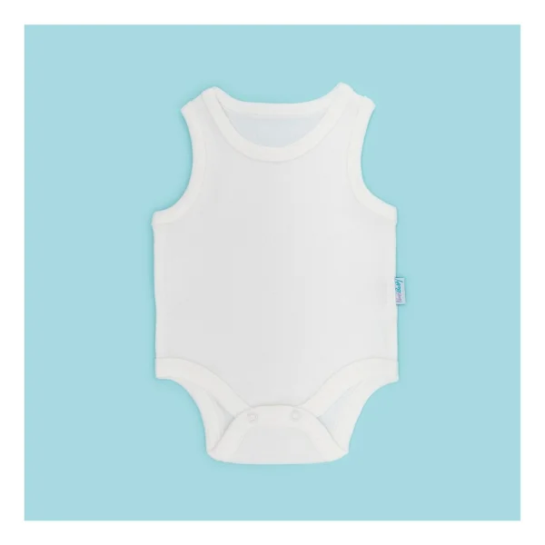Novibaby 5'li Bebek Atlet Body Zıbın Çıtçıtlı Ekru 100% Pamuk 3-6 Ay - Görsel 2