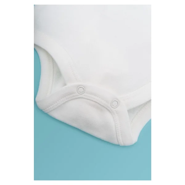 Novibaby 5'li Bebek Atlet Body Zıbın Çıtçıtlı Ekru 100% Pamuk 3-6 Ay - Görsel 4