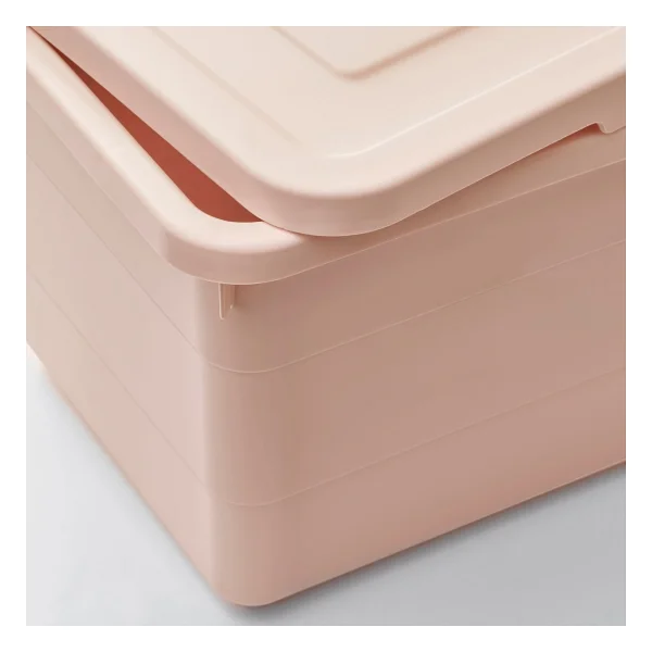 Ikea Pembe Kapaklı Saklama Kutusu Sockerbıt 19x26x15 Cm - Görsel 4