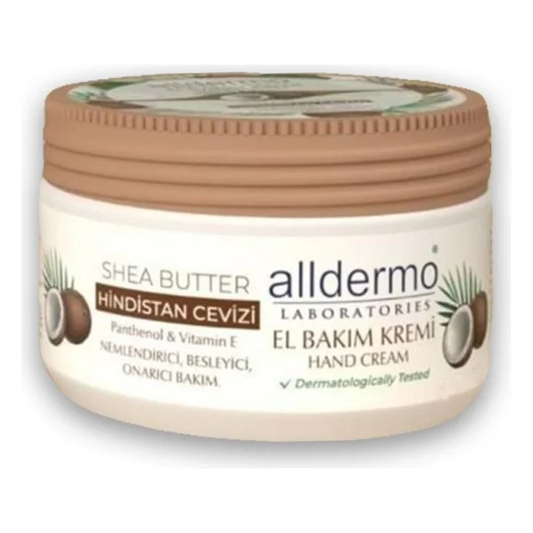 Alldermo Shea Butter Hindistan Cevizi Nemlendirici 250 Ml El Kremi - Görsel 2