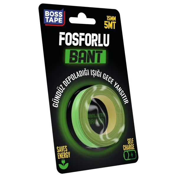 Boss Tape Fosforlu Bant 15mmx5mt - Görsel 2