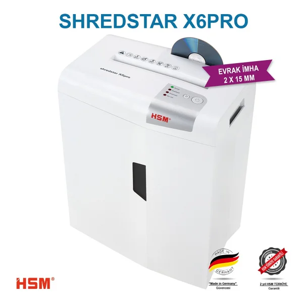 Hsm Shredstar X6 Pro Evrak İmha Makinesi - Görsel 2