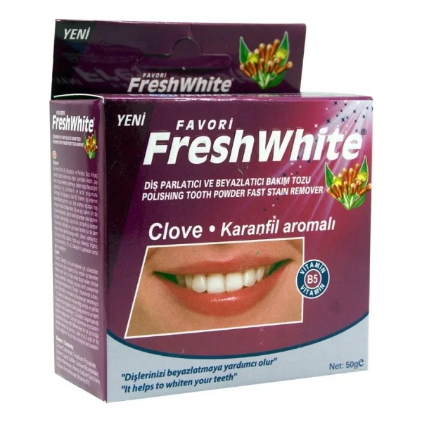 Fresh White Beyazlatıcı Ve Parlatıcı Karanfil Diş Tozu 50 Gr - Görsel 9