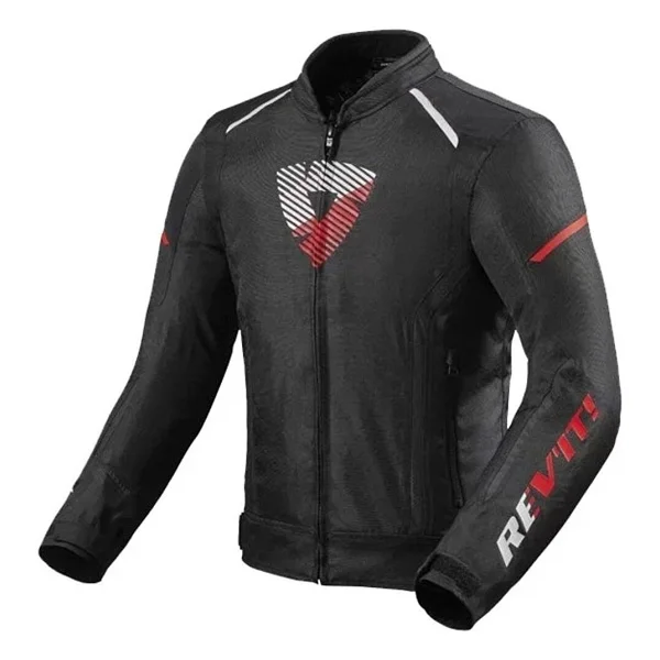Revit Sprint H2o Erkek Siyah-Neon Kırmızı Kışlık Motosiklet Montu - Görsel 3