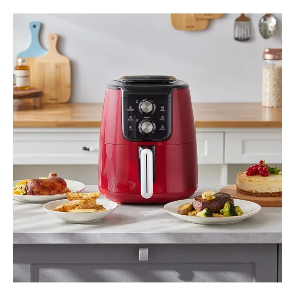 Karaca Air Pro Cook Manuel XL Airfryer 4 Lt Yağsız Ruby Fritöz - Görsel 9
