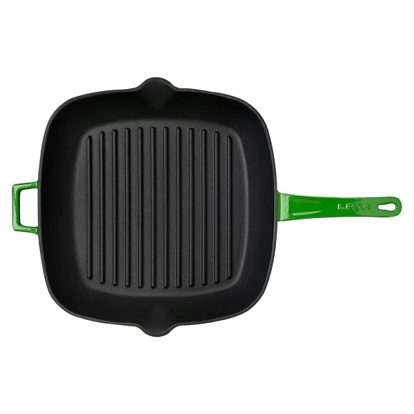 Lava Lv P Gt 2828 K0 G Döküm 28x28 Cm Metal Saplı Yeşil Izgara Tava - Görsel 2