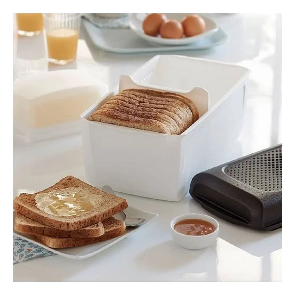 Tupperware Ekmek Dünyası Berrak Mini Ekmek Saklama Kutusu - Siyah - Görsel 3