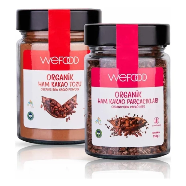Wefood Ham Kakao Tozu Ham Kakao Parçacıkları 2'li Set - 1 Adet - Görsel 2