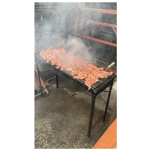 İklim 40x100 Cm Demir Mangal Barbekü Oluklu Izgara - Görsel 6