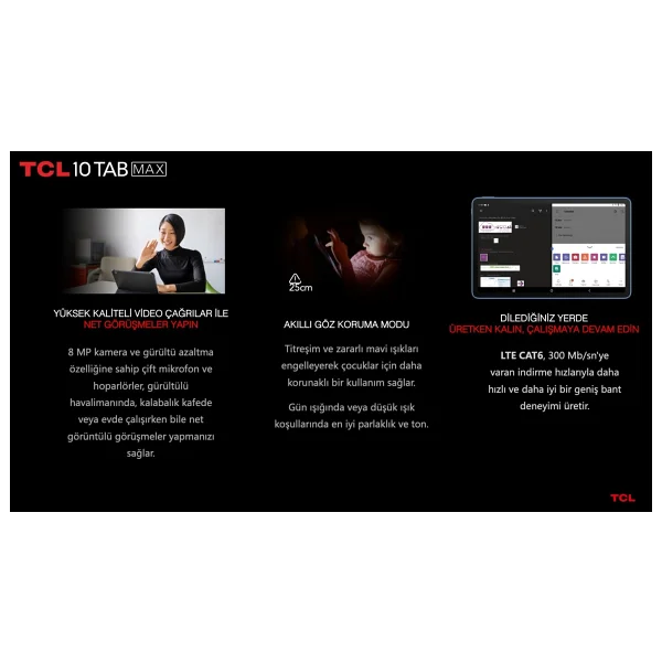 Tcl 10 Tabmax 64 GB 10.3" Tablet - Görsel 7