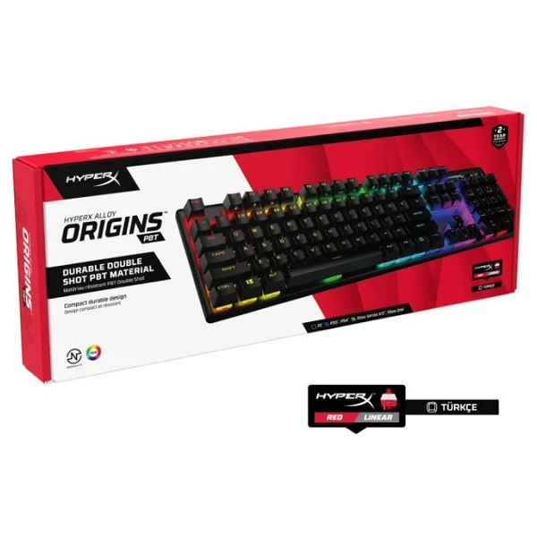 HyperX Alloy Origins 639N3AA RGB Kablolu Mekanik Oyuncu Klavyesi - Görsel 3