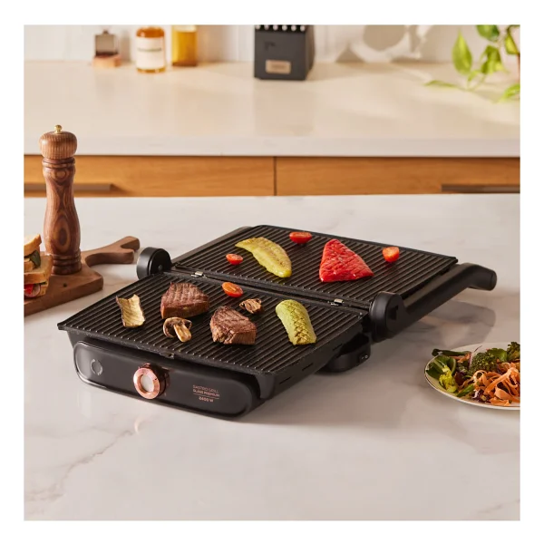 Karaca Gastro Grill Glass Premium 2400 W Mat Siyah Tost Makinesi - Görsel 4