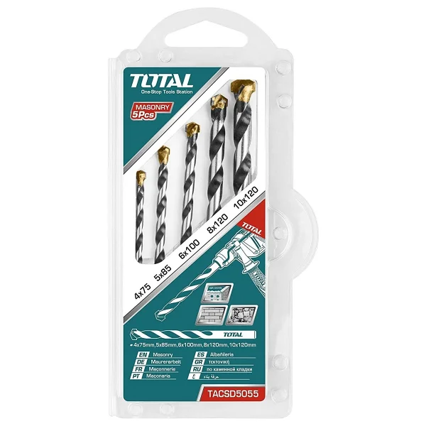 Total Tacsd5055 5'li Beton Matkap Ucu Seti - Görsel 2