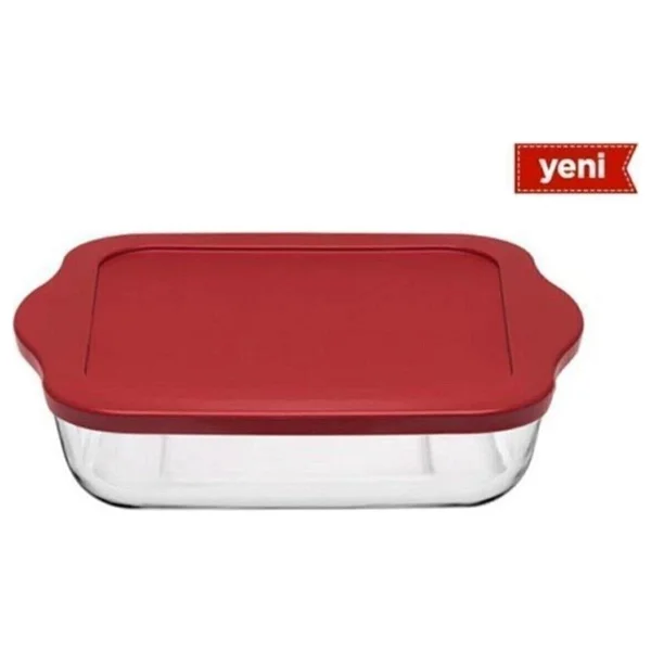 Paşabahçe 59024 3200 Cc Plastik Kapaklı Kare Borcam - Görsel 2