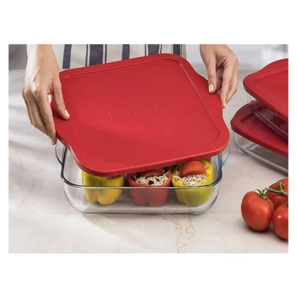 Paşabahçe 59034 1950 Cc Plastik Kapaklı Kare Borcam - Görsel 4