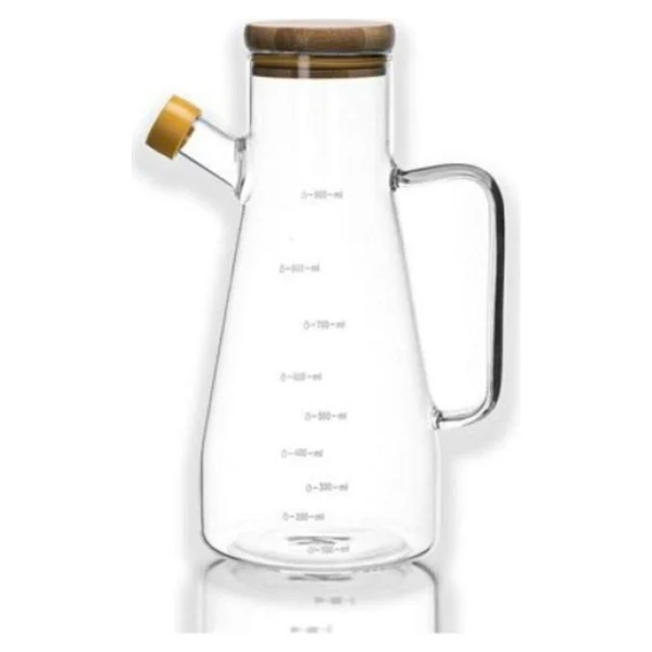 Paçi Cam-400804 Bambu Kapaklı Cam Yağlık 900 Ml - Görsel 2
