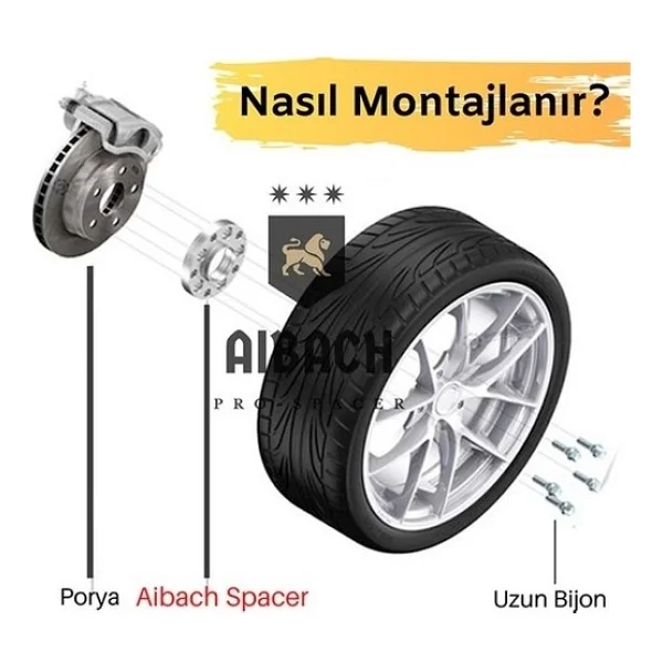 Aibach Pro Spacer 15mm Fıat Coupe' 175 1994 > 2000 35 4x98 58,1 12x1.25 Bijon - Görsel 2