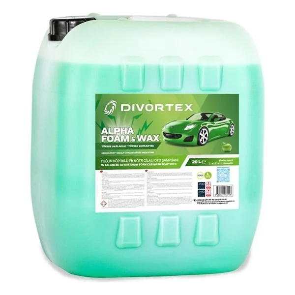 Divortex Alpha Foam Ph Nötr 20 Lt Cilalı Oto Şampuan - Görsel 2