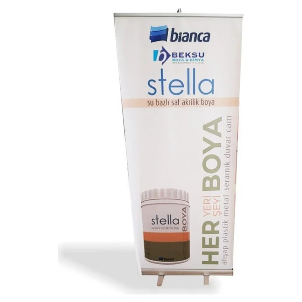 Bianca Stella 1 Lt 1087 Kırık Beyaz Su Bazlı Saf Akrilik Boya - Görsel 4