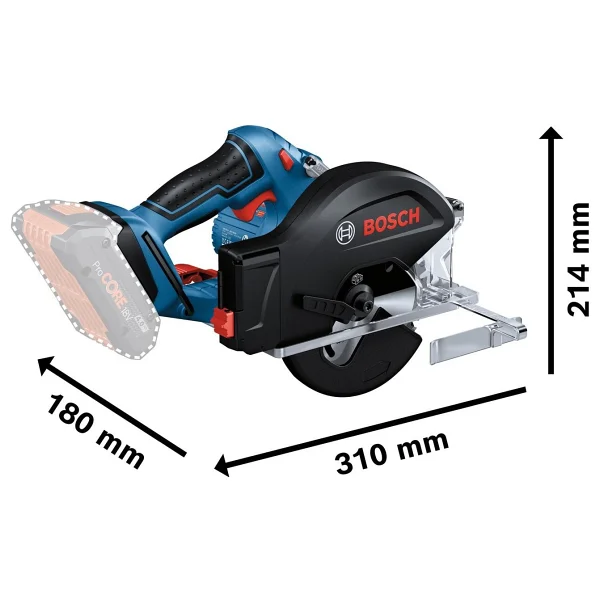 Bosch Gkm 18v-50 Çift Akülü 5 Ah Daire Testere - Görsel 2