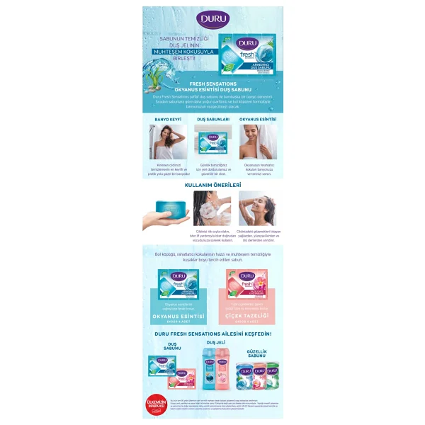 Duru Fresh Sensations 4x150 Gr Duş Sabunu - Görsel 2