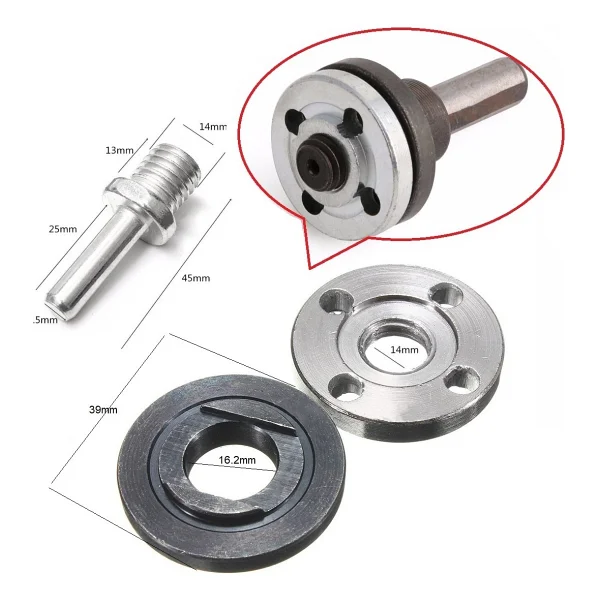 Depolife Matkap Için Disk Bağlama Adaptör Seti Somunlu Matkaba Disk Bağla Montaj Seti Taşlama Somunu Cırt Tab - Görsel 2