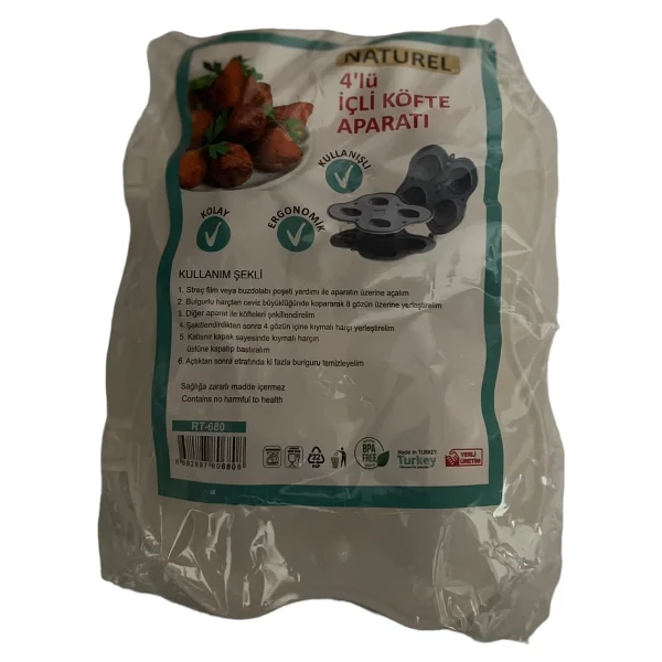 Naturel İçli Köfte Aparatı 4'lü - Görsel 4