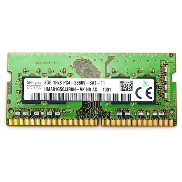 Skhynix 8 GB 2666 MHz Cl19 Hma81gs6jjr8n-Vk DDR4 Notebook RAM - Görsel 4