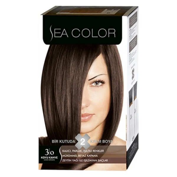 Sea Color 3.0 Koyu Kahve Saç Boyası - Görsel 3