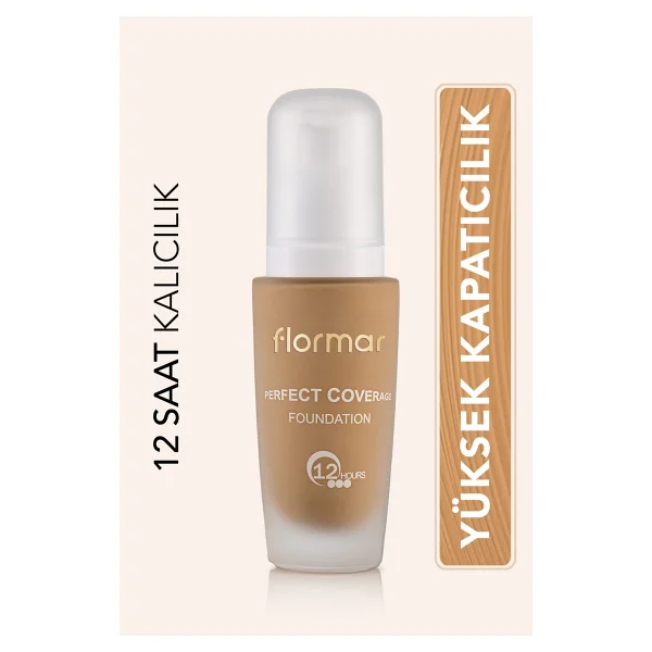 Flormar Perfect Coverage Yarı Parlak Bitişli Spf 15 108 Honey 30 Ml Likit Fondöten - Görsel 7