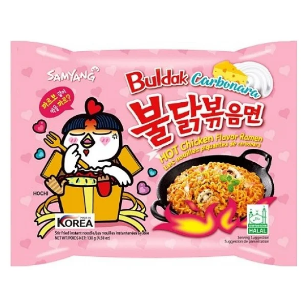 Samyang Buldak Carbonara Hot Chicken Flavor 130 Gr - Görsel 2