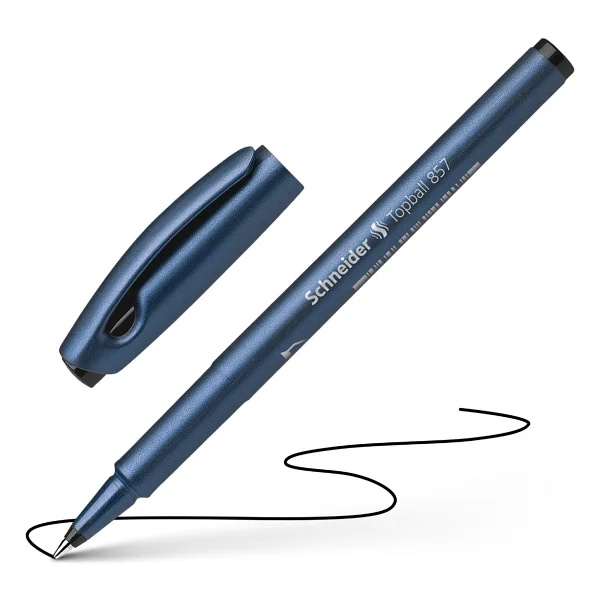 Schneider Pen Topball 857 0.6 Mm Siyah Roller Kalem - Görsel 3