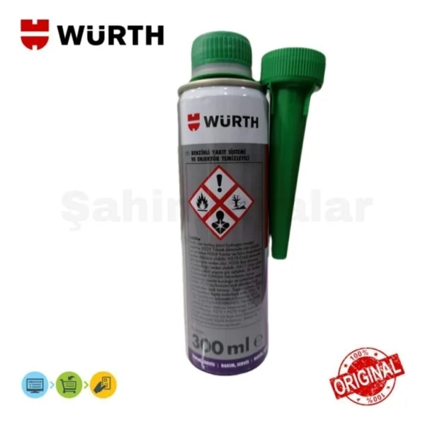 Würth Benzinli Yakıt Sistemi ve Enjektör Temizleyici 300ML(ORJINAL) - Görsel 3