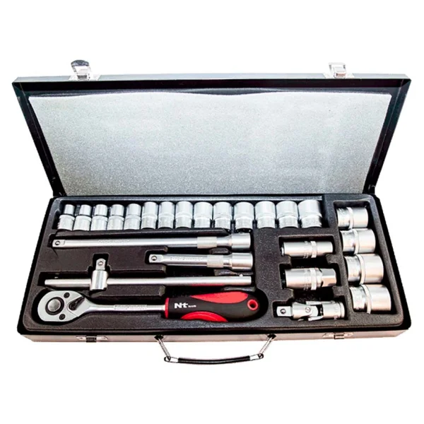 Nt Tools Ncset12 1/2" Cr-V 25 Parça 6 Köşe Lokma Takımı - Görsel 2