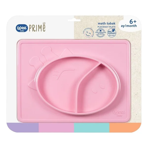 Wee Baby 925 Prime Silikon Matlı Tabak Mor - Görsel 5