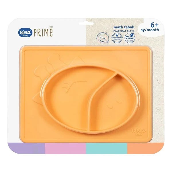 Wee Baby 925 Prime Silikon Matlı Tabak Mor - Görsel 7