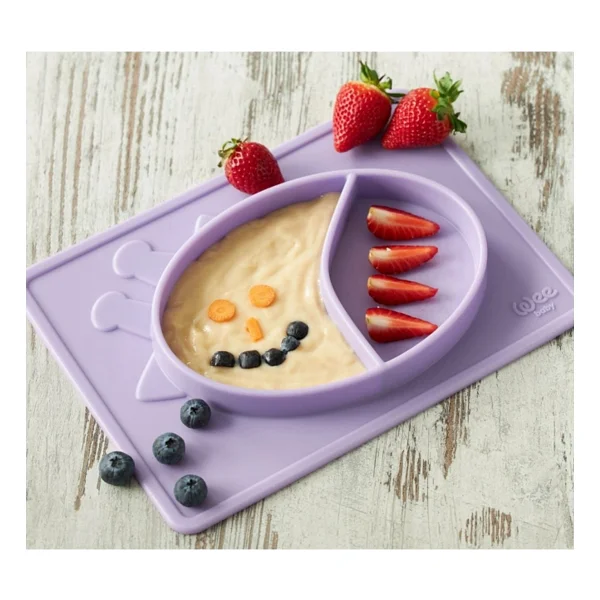 Wee Baby 925 Prime Silikon Matlı Tabak Mor - Görsel 2