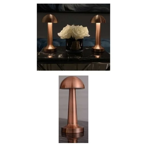 Cata Ct-8430 Lizbon Bronz Dokunmatik Şarjlı Masa Lambası - Görsel 2