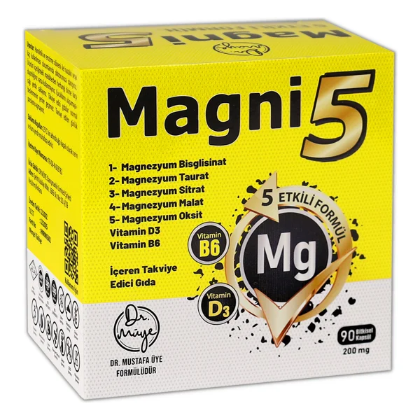 Magni5 Magnezyum 5 Etkili Form 90 Kapsül - Görsel 7