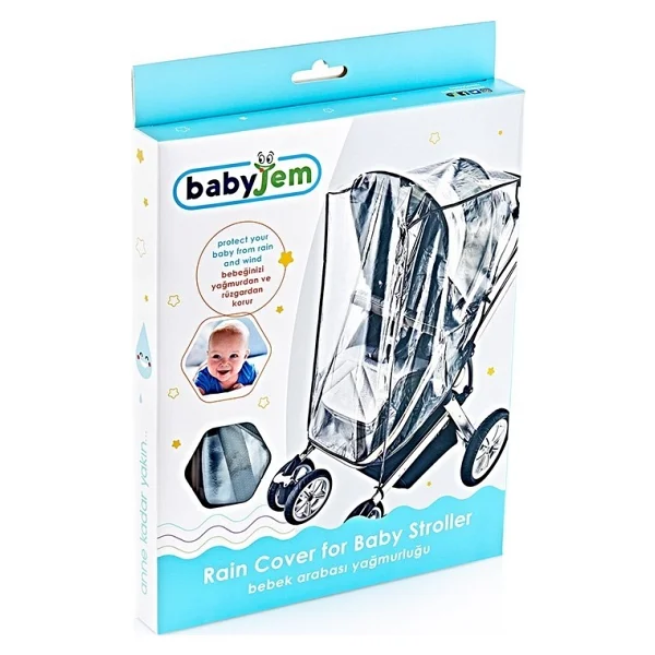Babyjem XL Bebek Arabası Yağmurluğu Fitalatsız (22 X 27cm) - Görsel 2