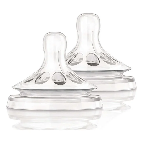 Philips Avent Natural Biberon Emziği Silikon 3 Delik Akış İle 2'li Set +3 Ay Kullanım - Görsel 8