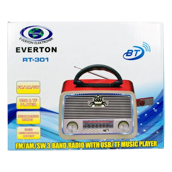 Everton Rt-301bt Bluetooth Nostaljik Radyo - Görsel 2