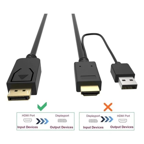 Alfais 4413 2 M Displayport To Hdmı Dönüştürücü - Görsel 2